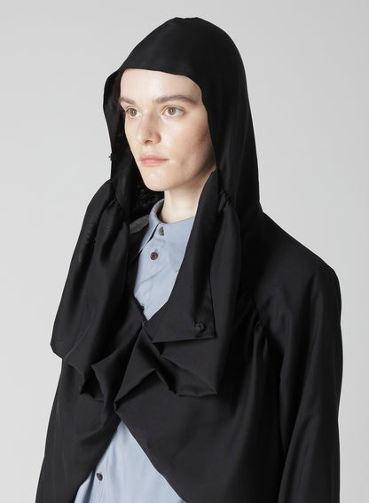 Cu/Mo KERSEY SHIRRING DETAIL JACKET