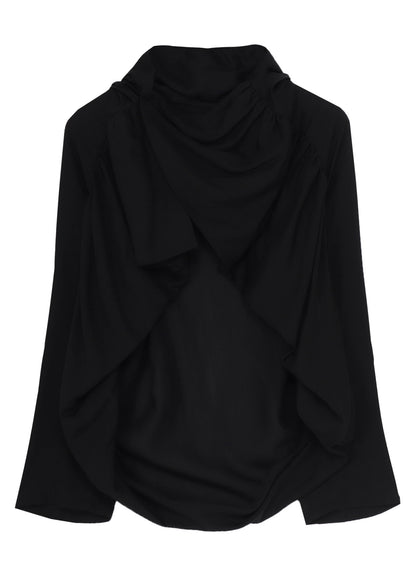 Cu/Mo KERSEY SHIRRING DETAIL JACKET
