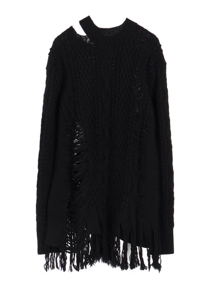 CARMA A CRUSHED CABLE KNIT TOP