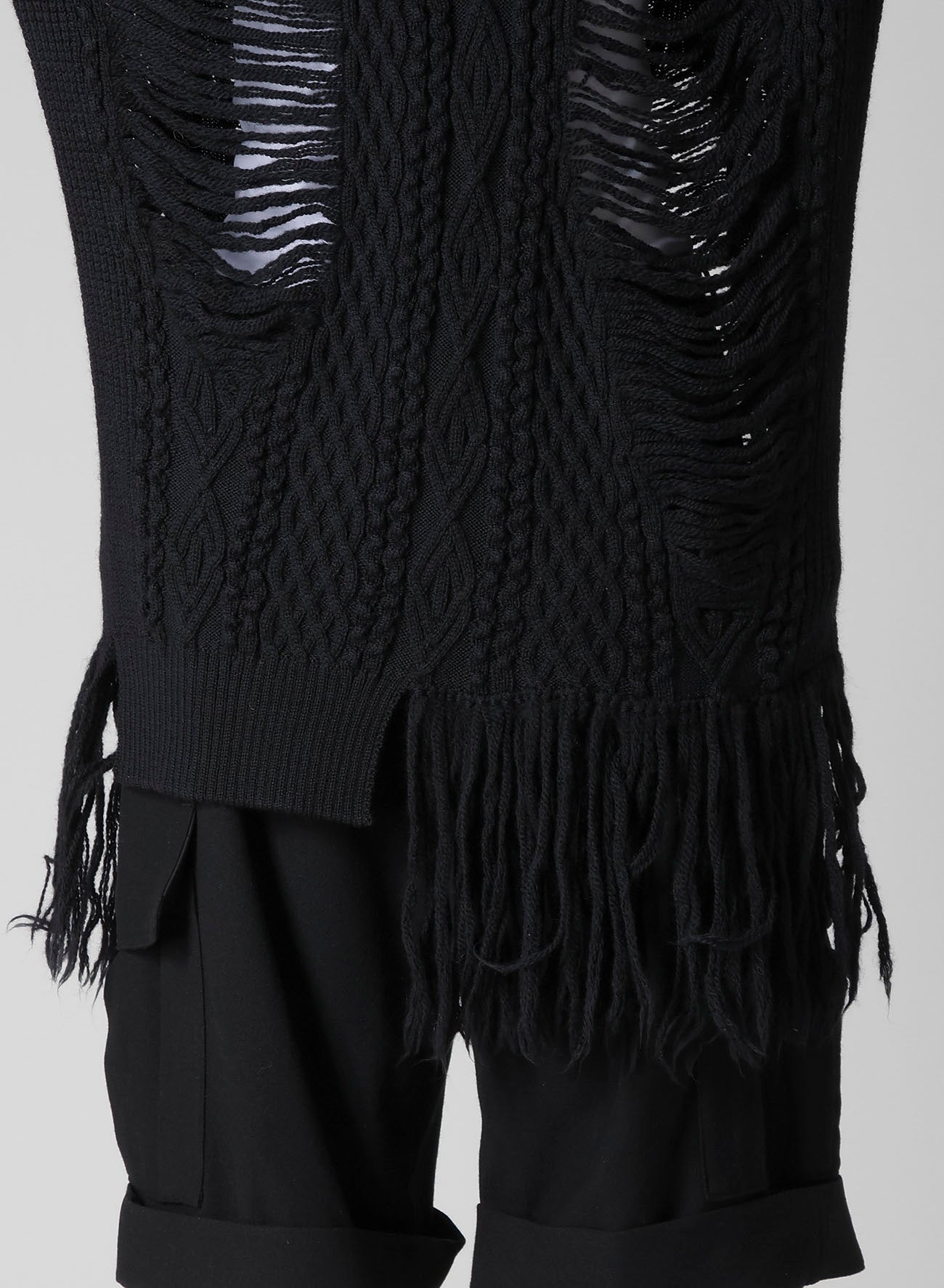 CARMA A CRUSHED CABLE KNIT TOP
