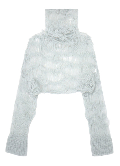 MAON HIGH-NECK CROPPED TOP