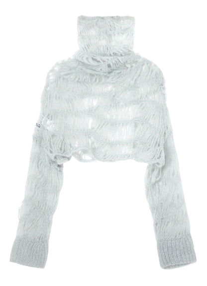 MAON HIGH-NECK CROPPED TOP