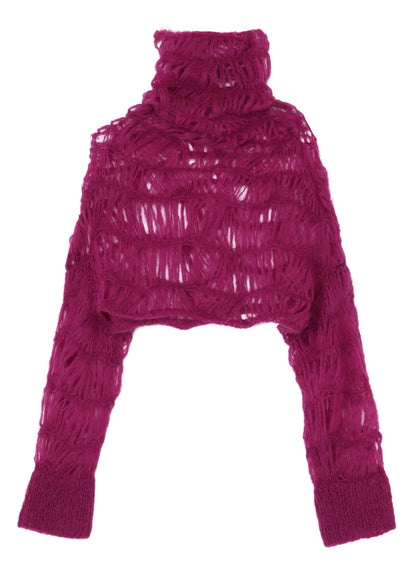 MAON HIGH-NECK CROPPED TOP