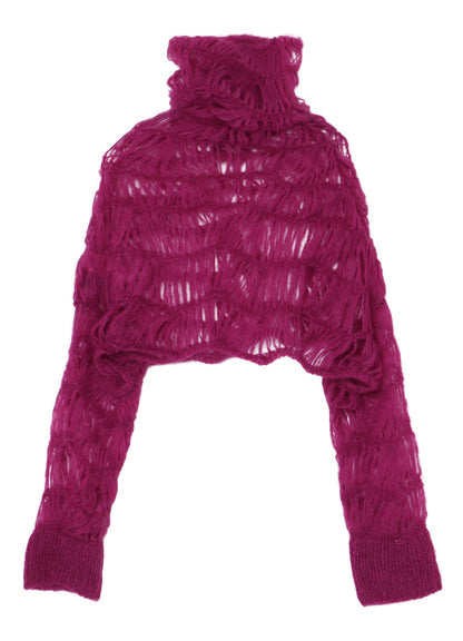 MAON HIGH-NECK CROPPED TOP