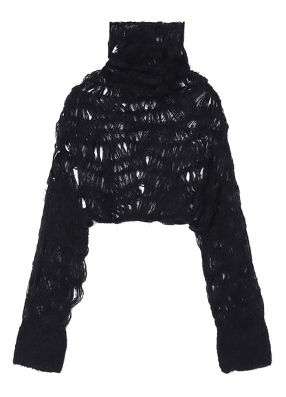 MAON HIGH-NECK CROPPED TOP