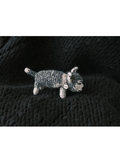 COMBINATION KNIT KNITTED KEY CHARM WITH CHAIN