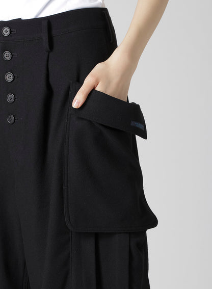 FLANNEL SHORT CARGO PANTS