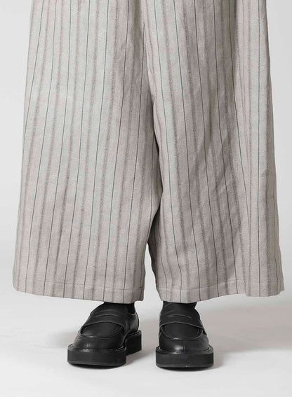 C/Li STRIPE BACKSIDE FLARED WIDE PANTS