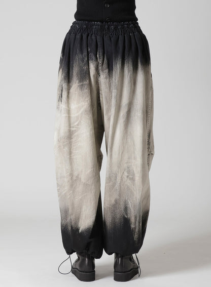 10OZ BLEACHED DENIM PARACHUTE PANTS