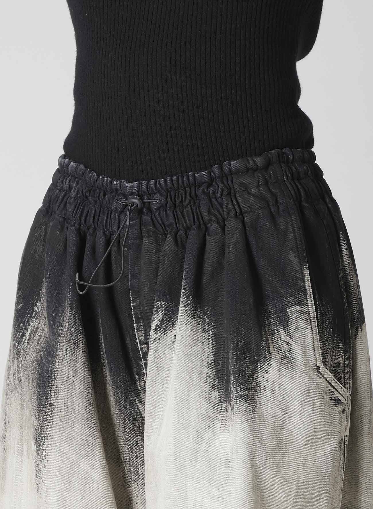 10OZ BLEACHED DENIM PARACHUTE PANTS