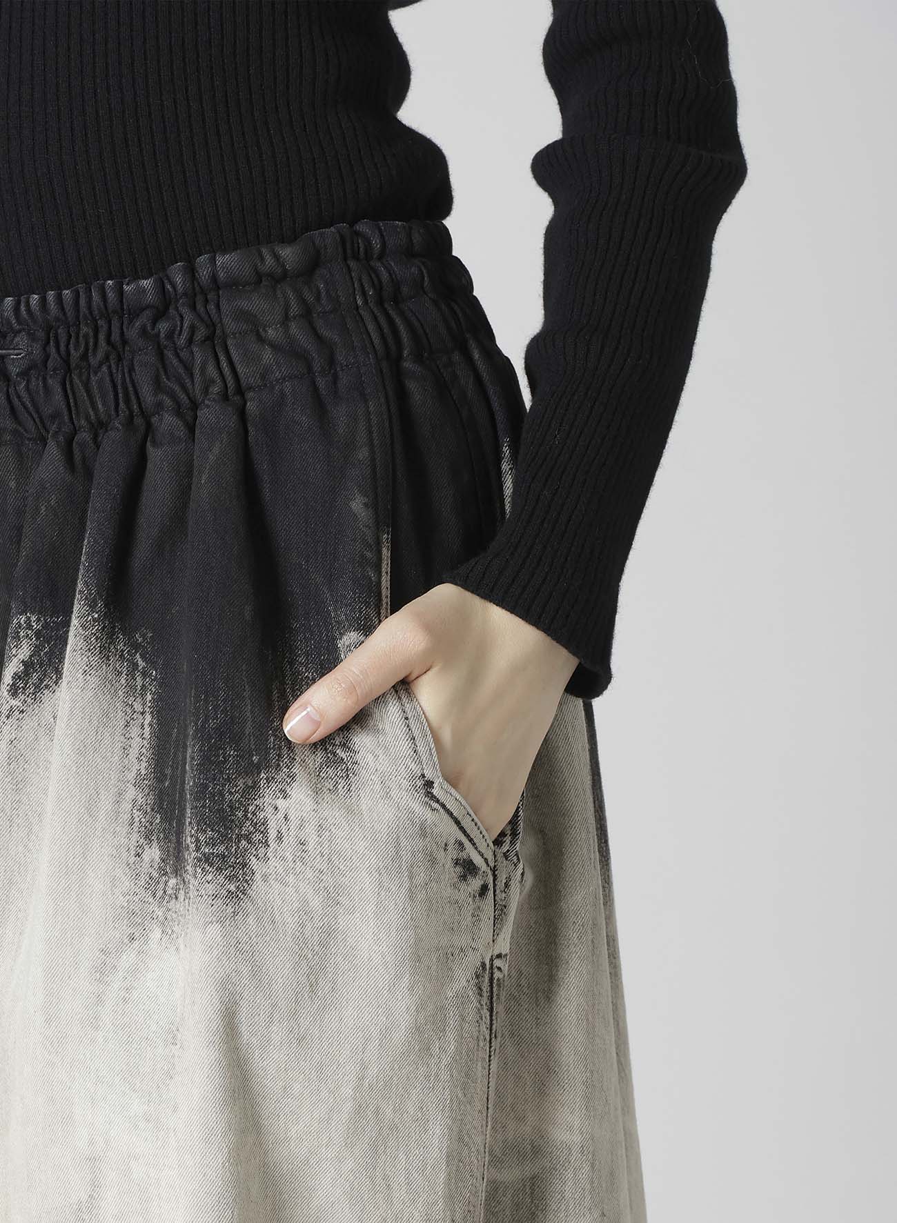 10OZ BLEACHED DENIM PARACHUTE PANTS