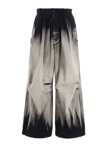 10OZ BLEACHED DENIM PARACHUTE PANTS