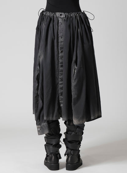 Cu/C BLEACHED SATIN ENSEMBLE SKIRT