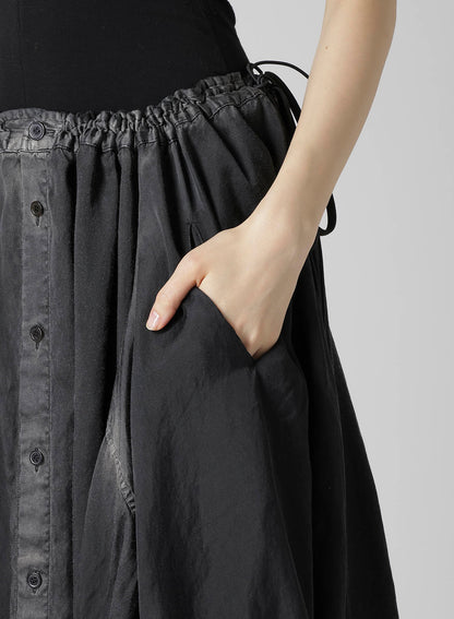 Cu/C BLEACHED SATIN ENSEMBLE SKIRT