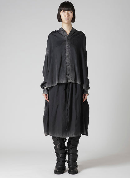 Cu/C BLEACHED SATIN ENSEMBLE SKIRT