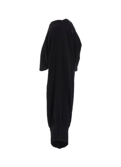 W DETAIL JERSEY STOLE SWEAT SHIRT