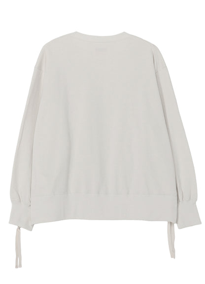 COTTON FRENCH TERRY SIDE ZIP D PULLOVER
