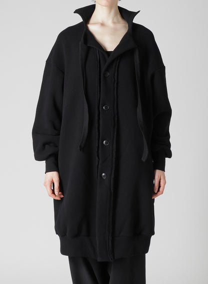 Liy/C BRUSHED FRENCH TERRY BUTTON D CARDIGAN