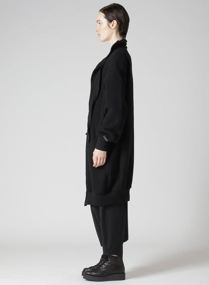 Liy/C BRUSHED FRENCH TERRY BUTTON D CARDIGAN