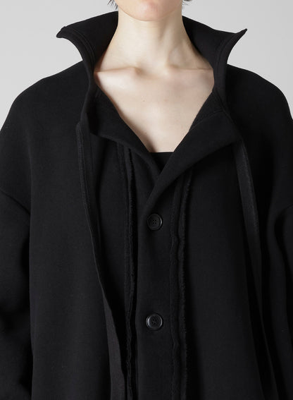 Liy/C BRUSHED FRENCH TERRY BUTTON D CARDIGAN