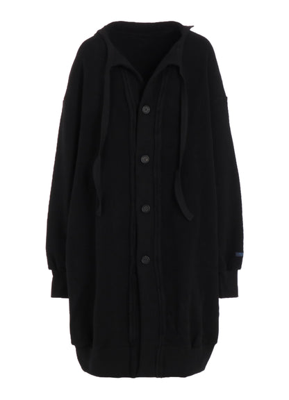 Liy/C BRUSHED FRENCH TERRY BUTTON D CARDIGAN