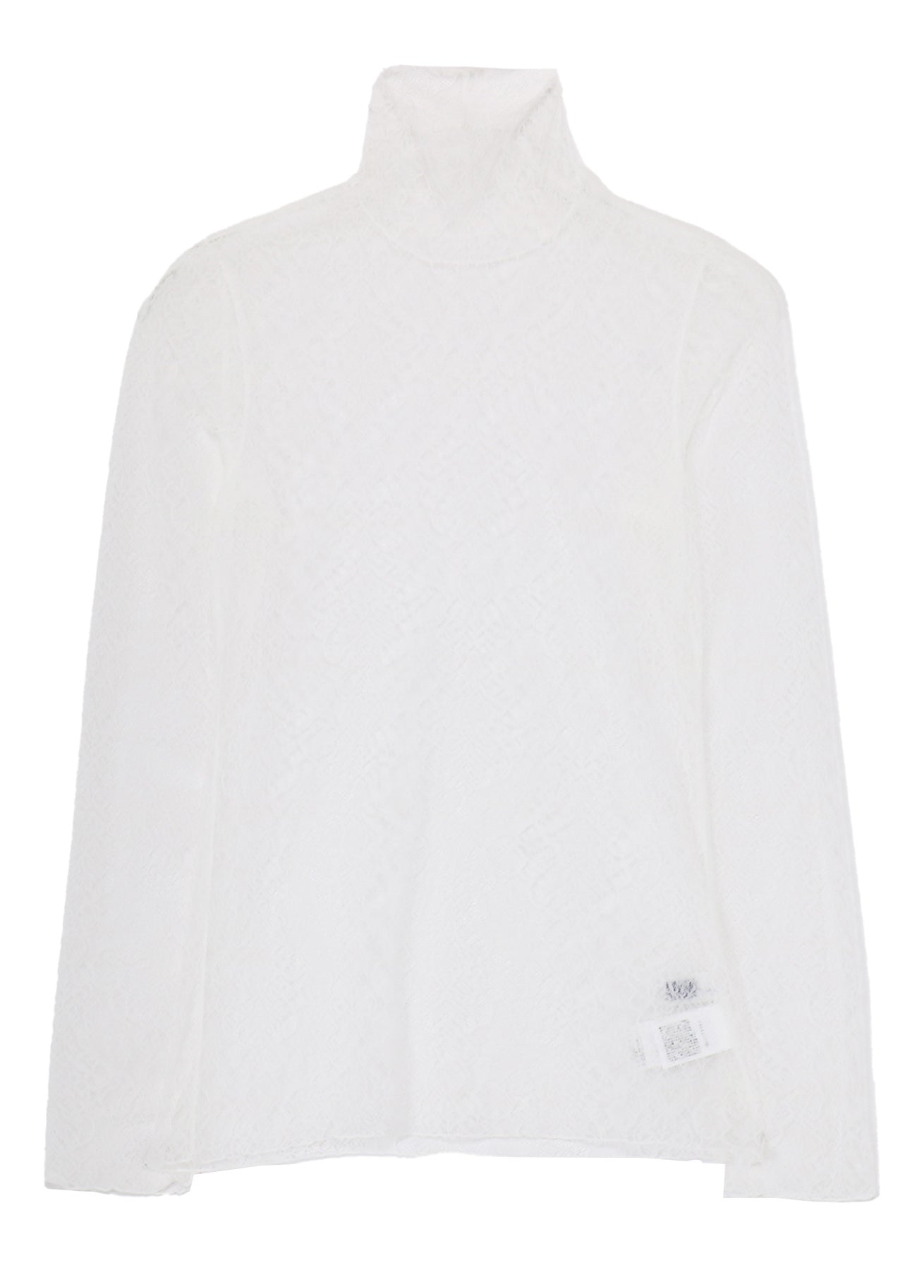 STRETCHED LACE R-TURTLENECK T