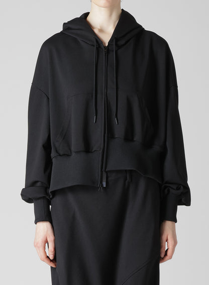 Pe JERSEY TWILL UNBALANCED HOODIE A