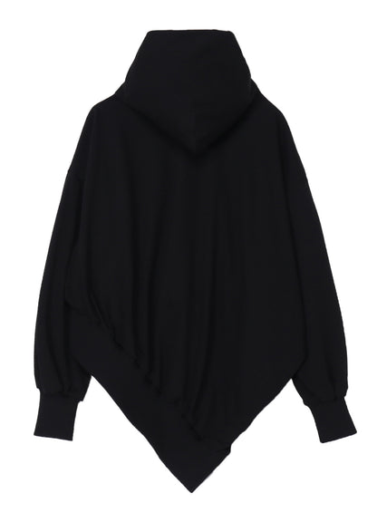 Pe JERSEY TWILL UNBALANCED HOODIE A