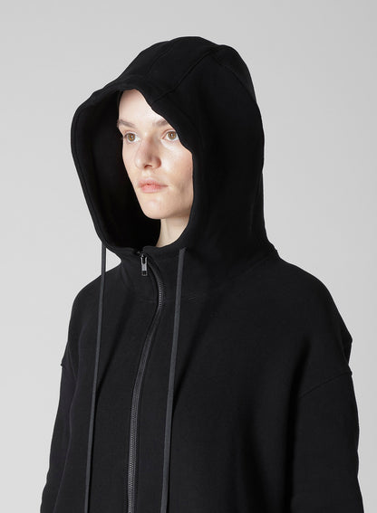 Liy/C BRUSHED FRENCH TERRY UNBALANCED HOODIE B