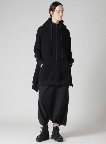 Liy/C BRUSHED FRENCH TERRY UNBALANCED HOODIE B