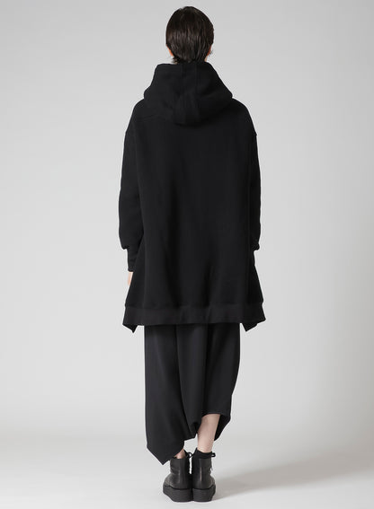 Liy/C BRUSHED FRENCH TERRY UNBALANCED HOODIE B