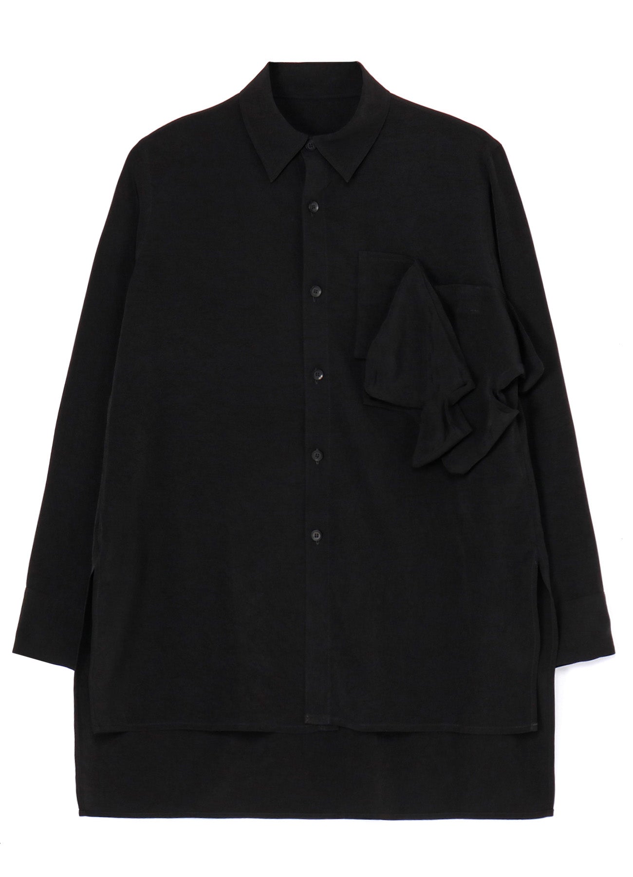 TA/PE CREPE DE CHINE R BOX DETAIL BLOUSE