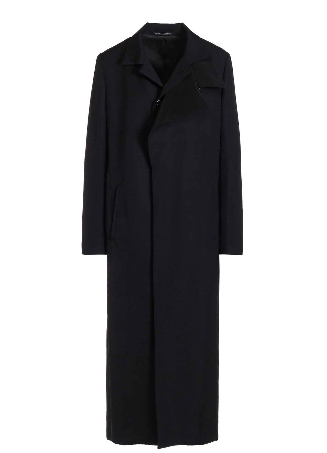 2/60 WOOL GABARDINE R DOUBLE LAYERED LONG COAT