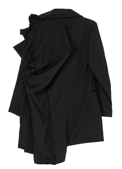 GABARDINE L BOX SLEEVE OVERSIZED COAT