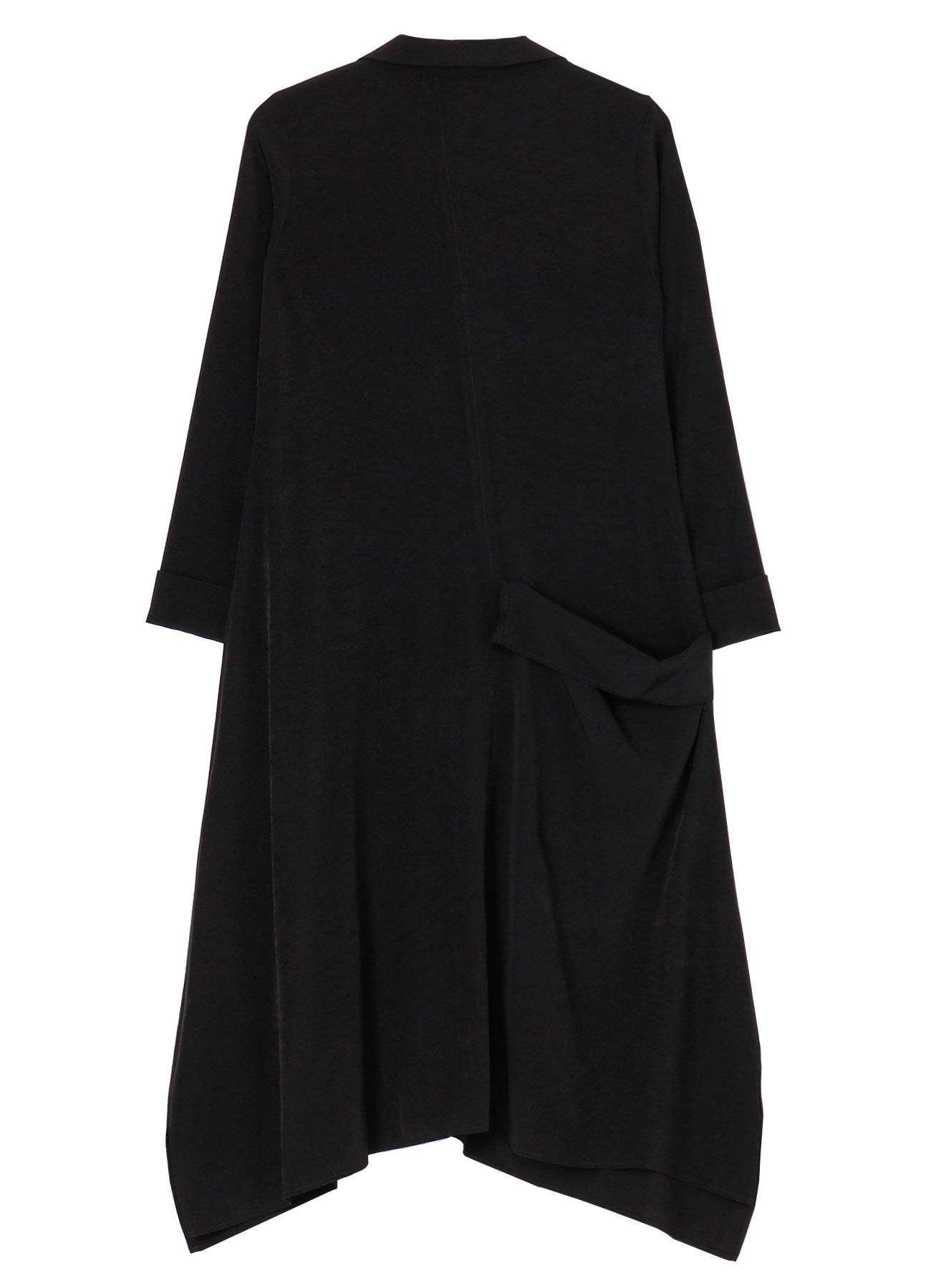 TA/PE CREPE DE CHINE R DRAPE DETAIL SHIRT DRESS