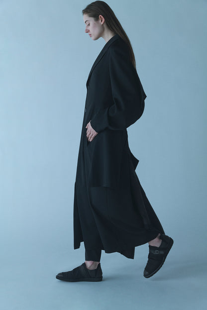 GABARDINE BOX SLV LONG JACKET