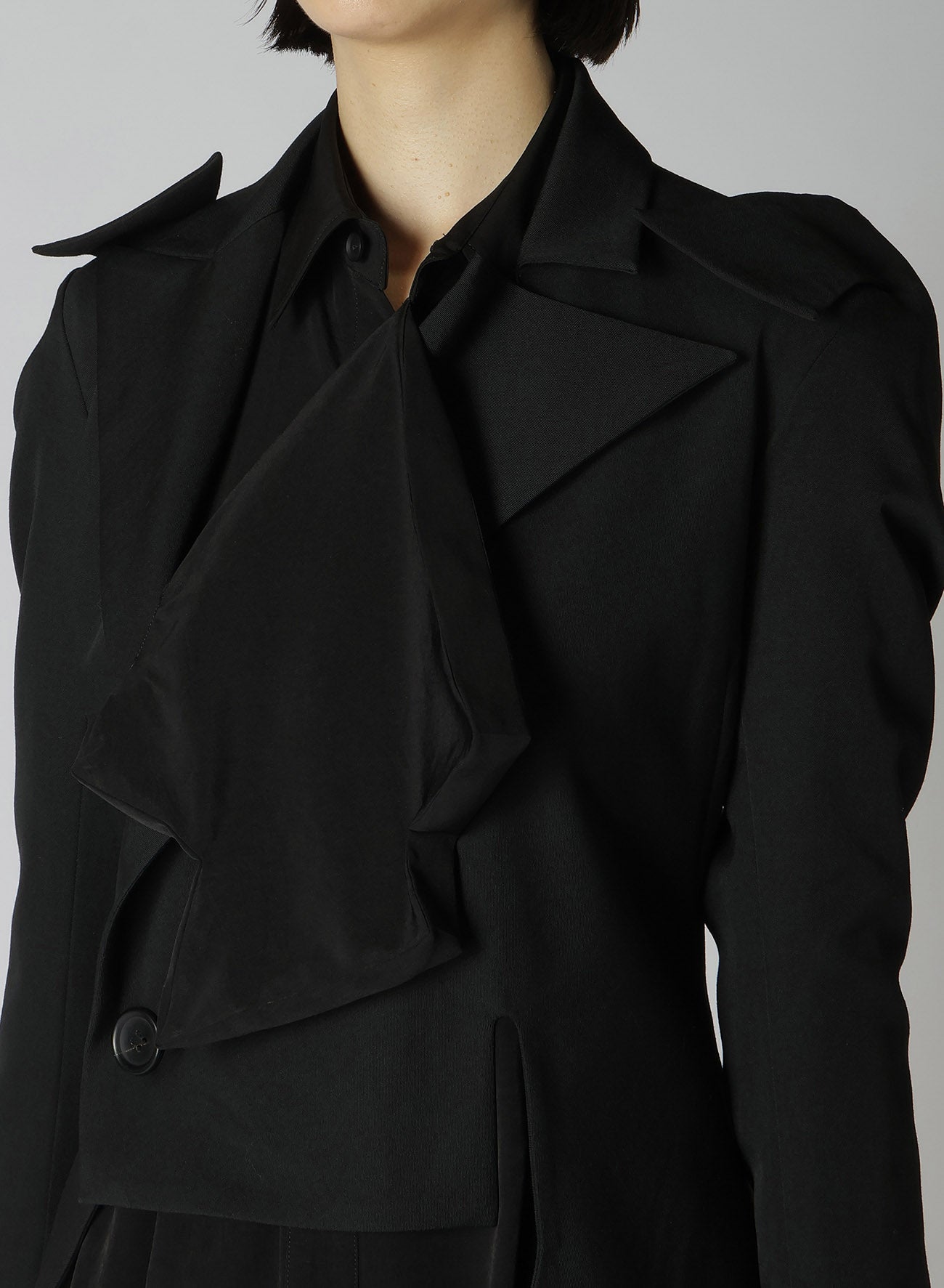 GABARDINE D TUXEDO JACKET