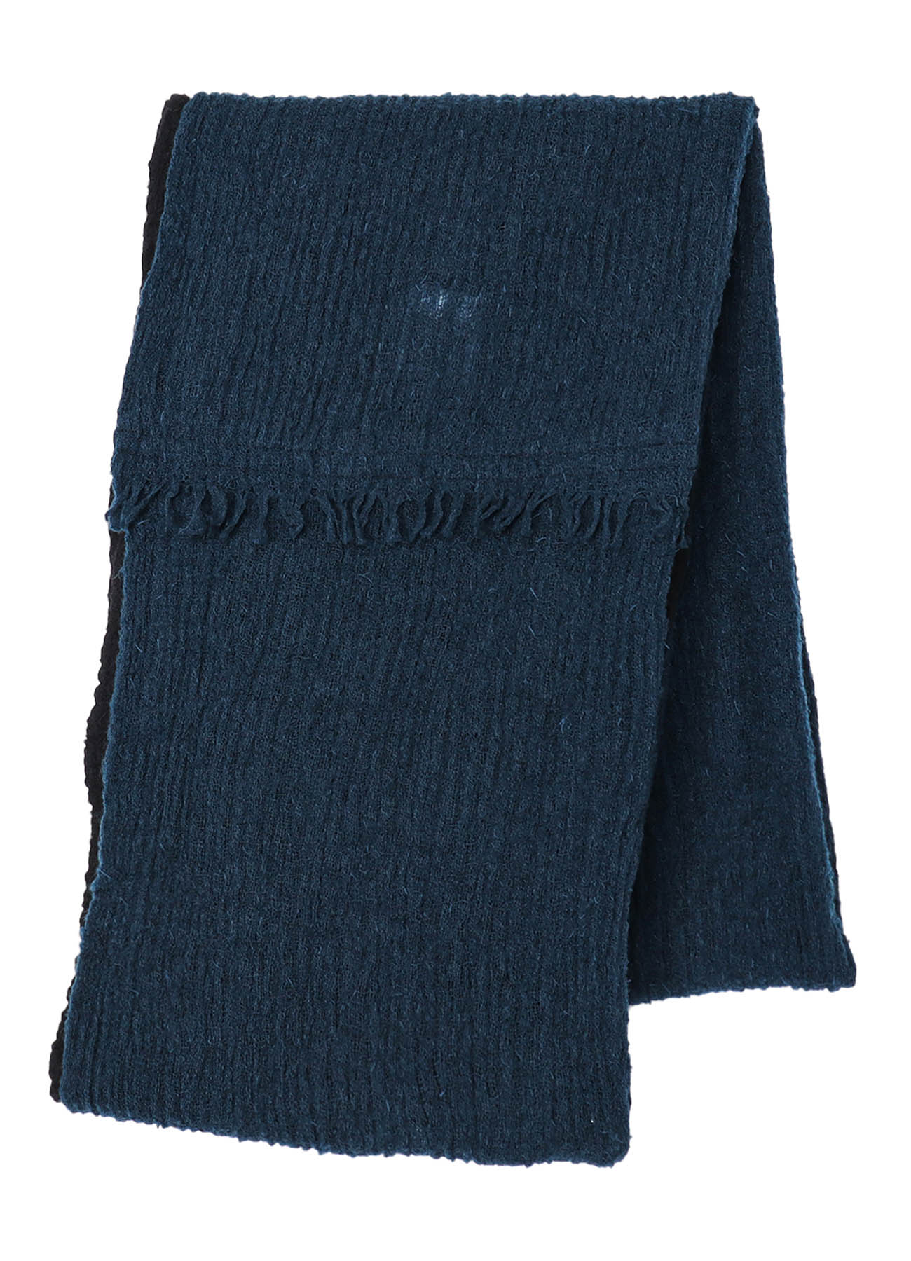 SHRINK WOOL CREPE PANEL NECK WARMER