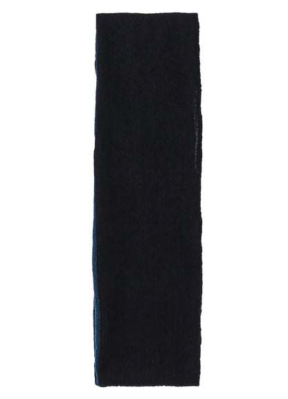 SHRINK WOOL CREPE PANEL NECK WARMER