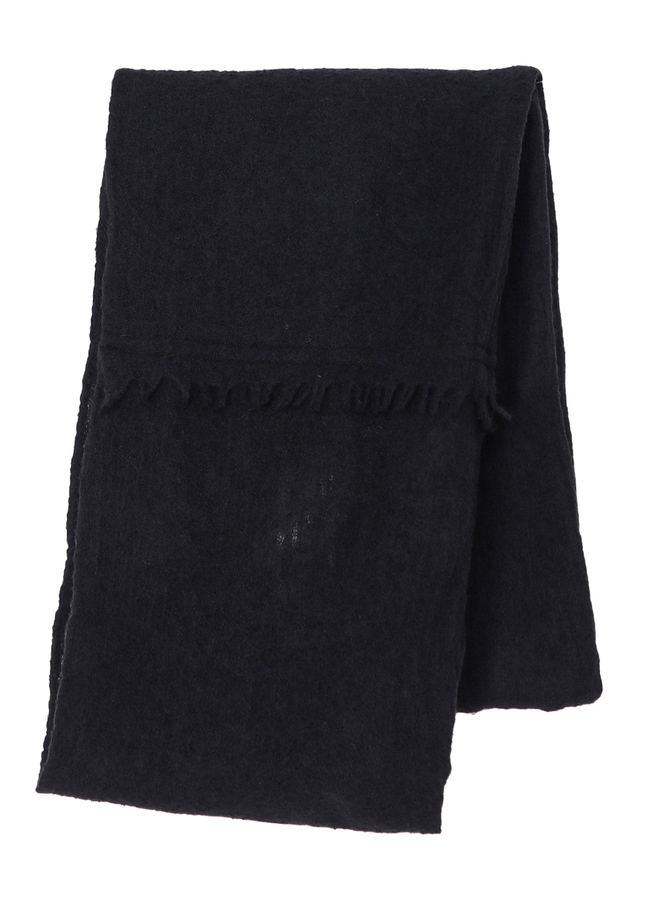 SHRINK WOOL CREPE PANEL NECK WARMER