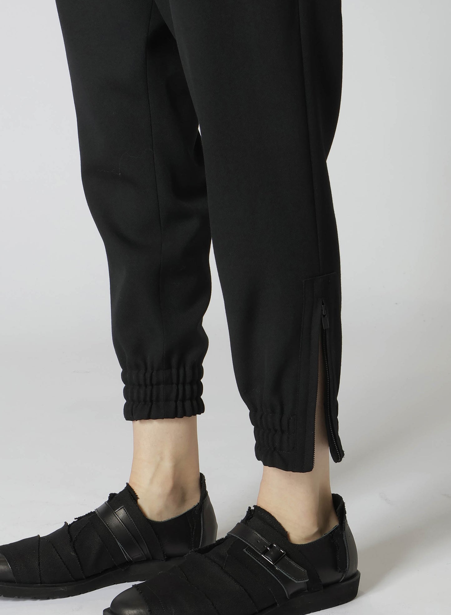 2/60 WOOL GABARDINE WIDE PANTS