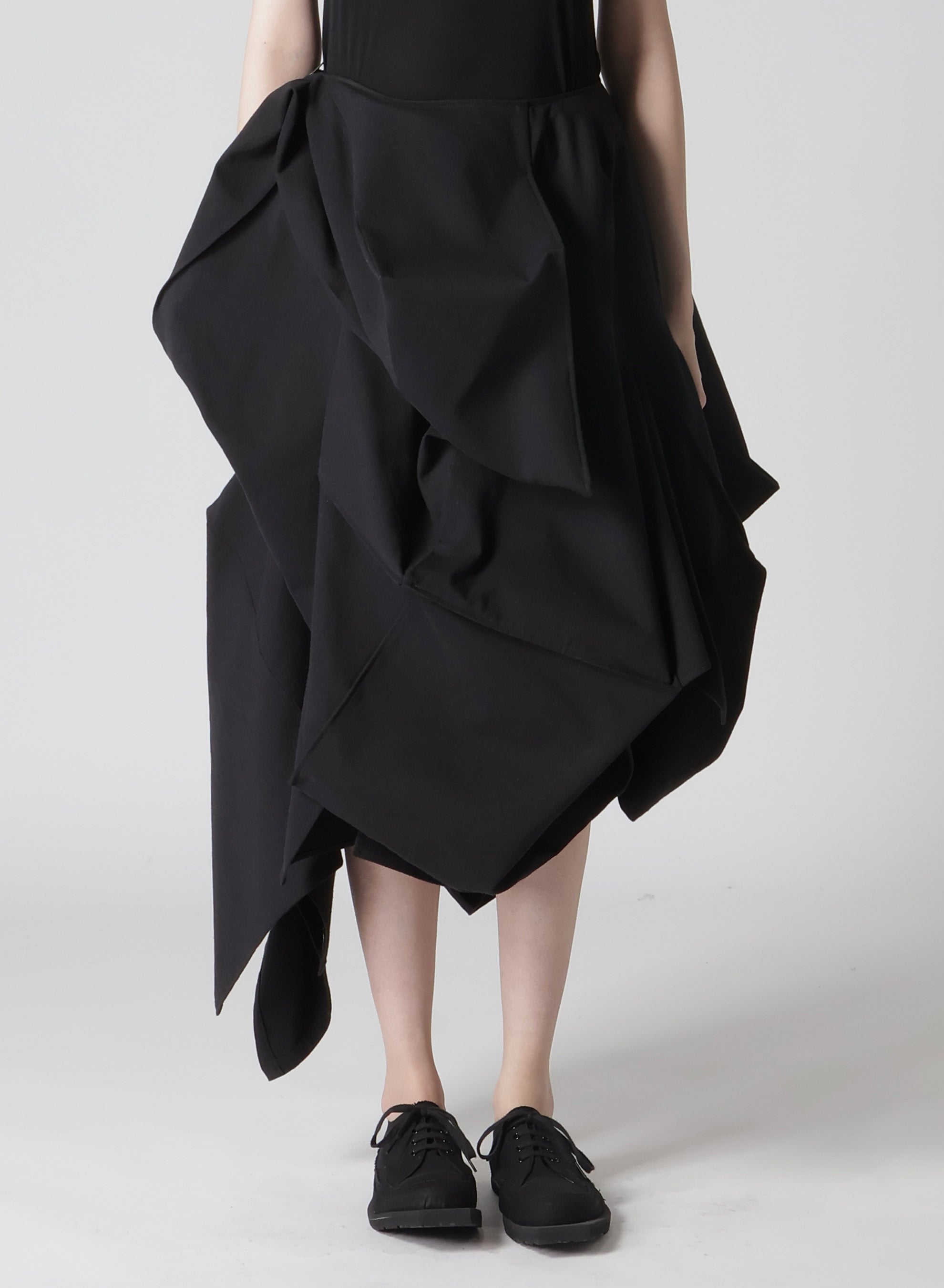 C/HEMP BACKSIDE UNIFORM TWILL L BOX DETAIL SKIRT A – THE SHOP YOHJI YAMAMOTO