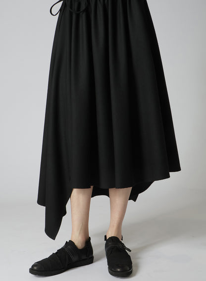 MILLING SERGE WIDE GATHERED SKIRT