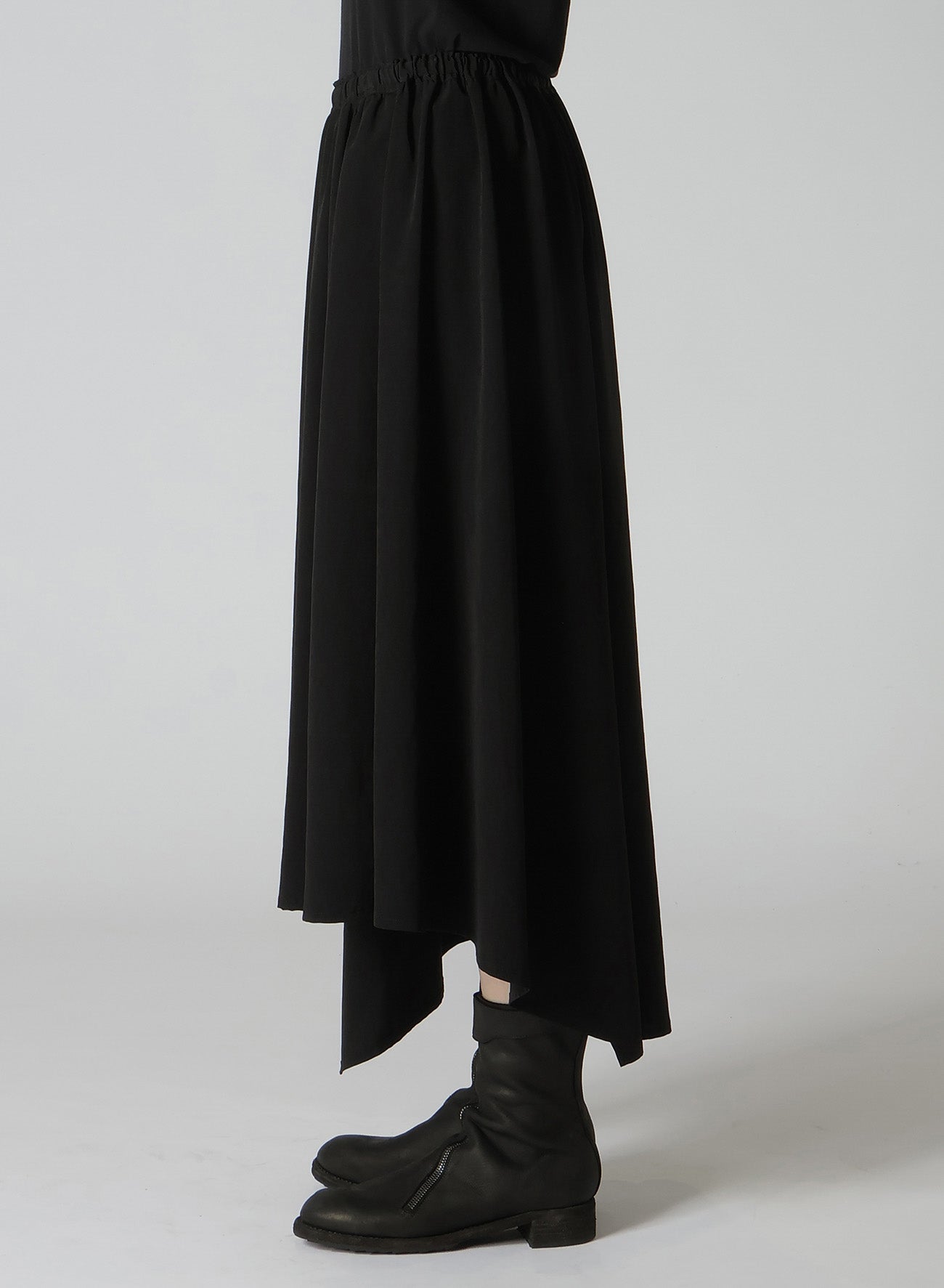 TA/PE CREPE DE CHINE WIDE GATHERED SKIRT