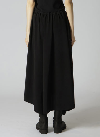 TA/PE CREPE DE CHINE WIDE GATHERED SKIRT