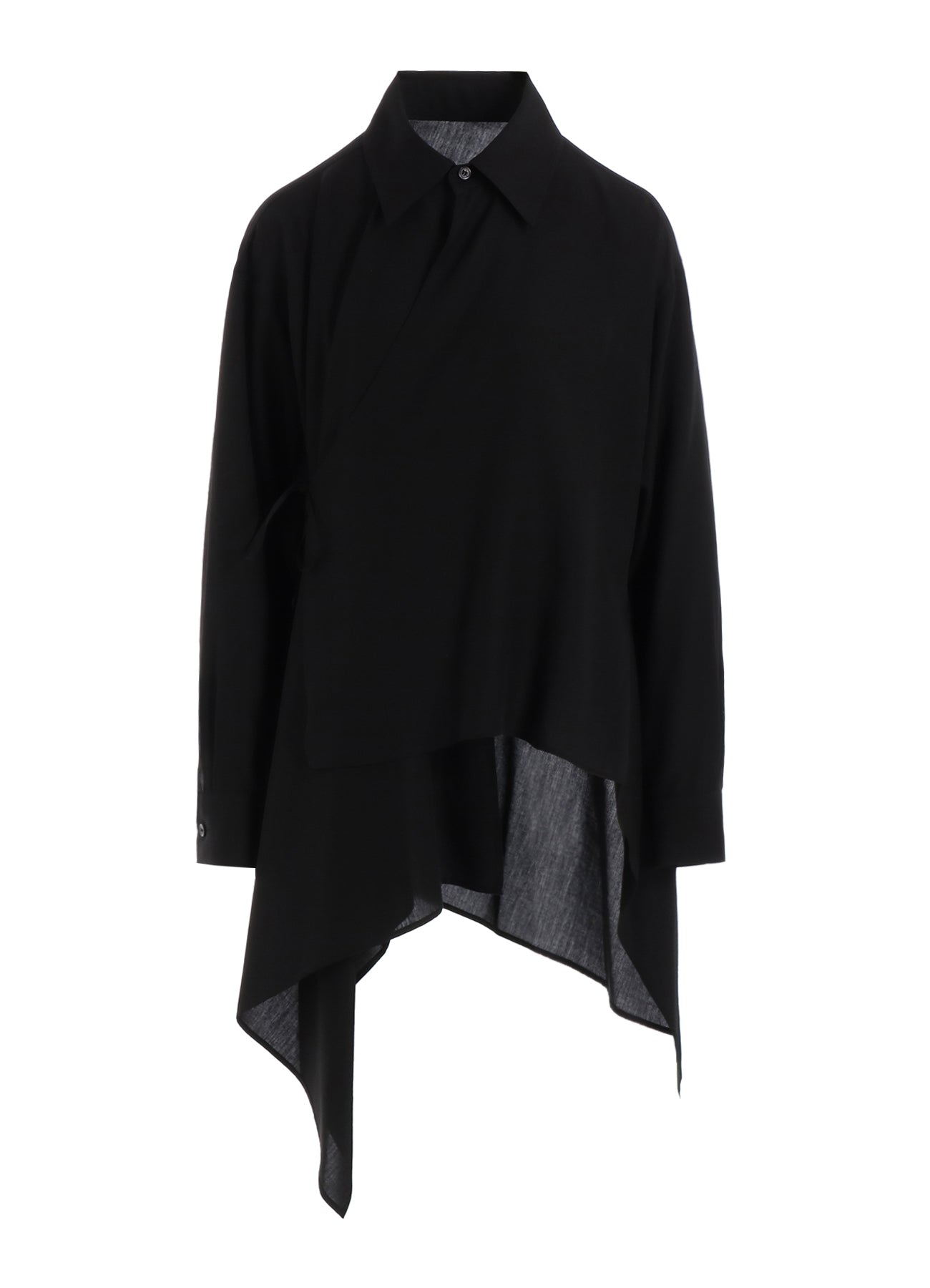 CELLULOSE LONG ASYMMETRY BLOUSE