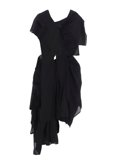 MODAL LAWN GATHER DETAIL DRESS