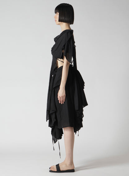 MODAL LAWN GATHER DETAIL DRESS