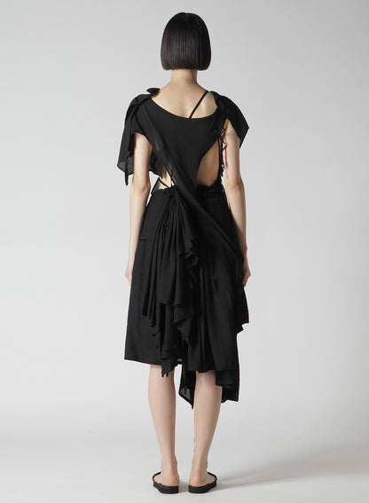 MODAL LAWN GATHER DETAIL DRESS