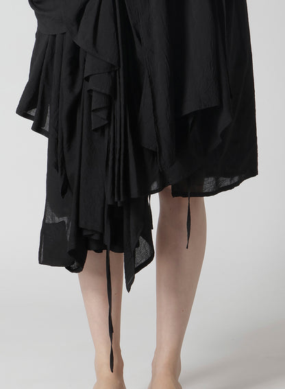 MODAL LAWN GATHER DETAIL DRESS